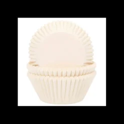 HOUSE OF MARIE Moules En Papier|Caissettes à Cupcakes Ivoire (x50)