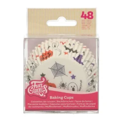 FUNCAKES Moules En Papier|Caissettes Cupcakes Halloween (x48)