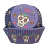 FUNCAKES Moules En Papier|Caissettes Cupcakes Violettes Fête des Morts (x48)