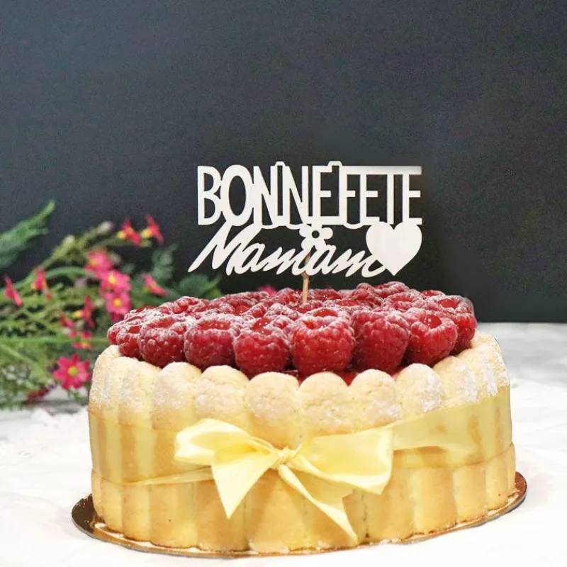 PATISDECOR Décoration Gâteau|Cake Topper Bonne Fête Maman sur Pic (x30) Patisdécor