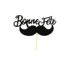 PATISDECOR Décoration Gâteau|Cake Topper Bonne Fête Moustache sur Pic (x30) Patisdécor