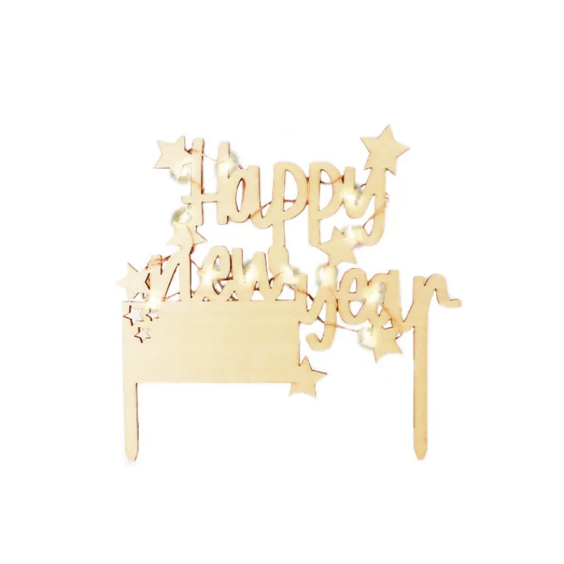 SCRAPCOOKING Décoration Gâteau|Cake Topper Happy New Year Led