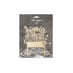 SCRAPCOOKING Décoration Gâteau|Cake Topper Joyeux Noël Led