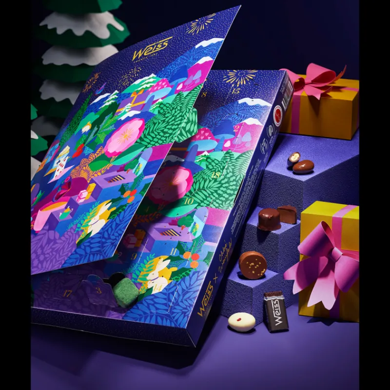 WEISS Chocolats À Offrir|Calendrier de l'Avent Chloé Weinfeld 210 g