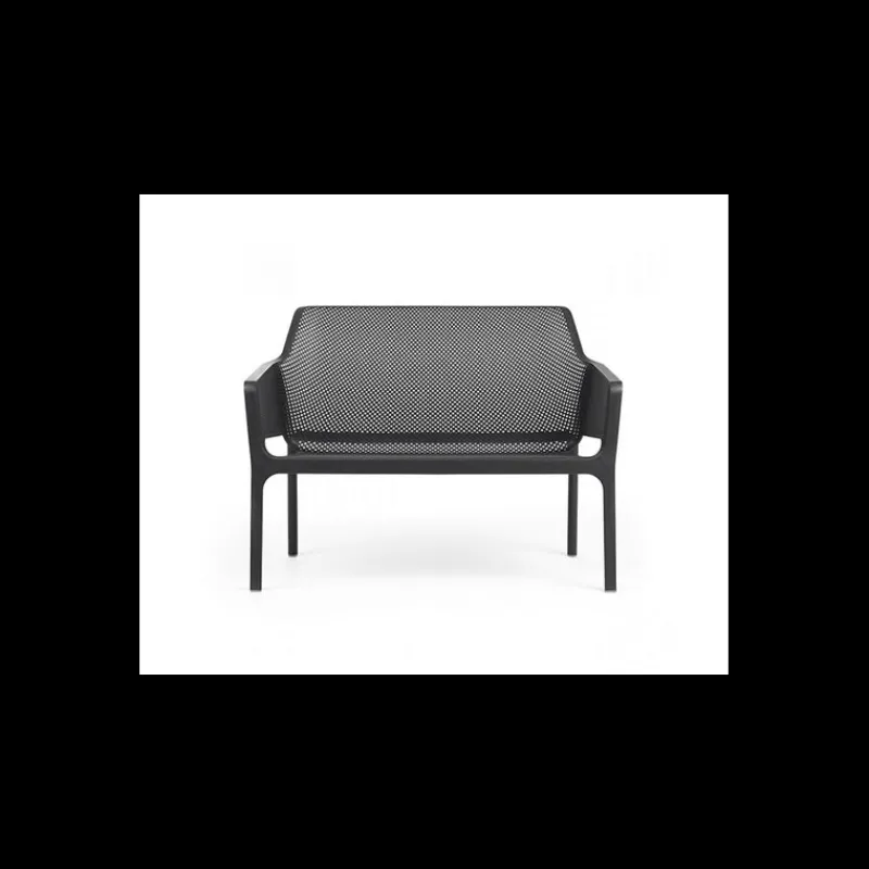NARDI Mobilier Lounge|Salon De Jardin Professionnel|Canapé en Résine Anthracite Net Bench
