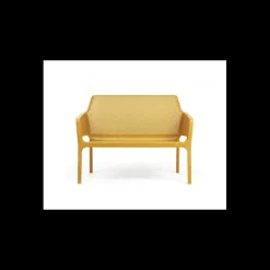 NARDI Mobilier Lounge|Salon De Jardin Professionnel|Canapé en Résine Moutarde Net Bench