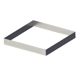 DE BUYER Cercle À Patisserie|Carré perforé L. 15 cm de L'école Valrhona par