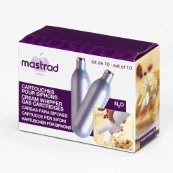MASTRAD Siphons & Cartouches|Cartouche N2O pour Siphon 8g (x10)