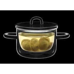 LUIGI BORMIOLI Servir, Présenter|Casserole en Verre Double Paroi 25 cl (x2) THERMIC GLASS