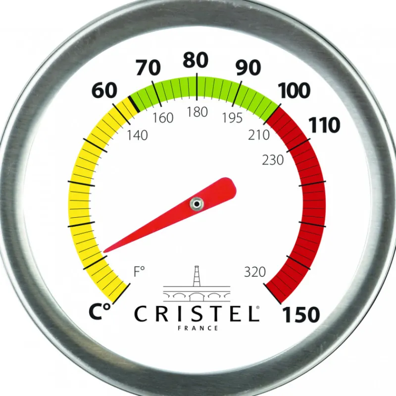 CRISTEL Cuiseur Vapeur|Casseroles|Casserole et Cuit Vapeur Inox Ø 24 cm Anses Mutine Framboise Biome