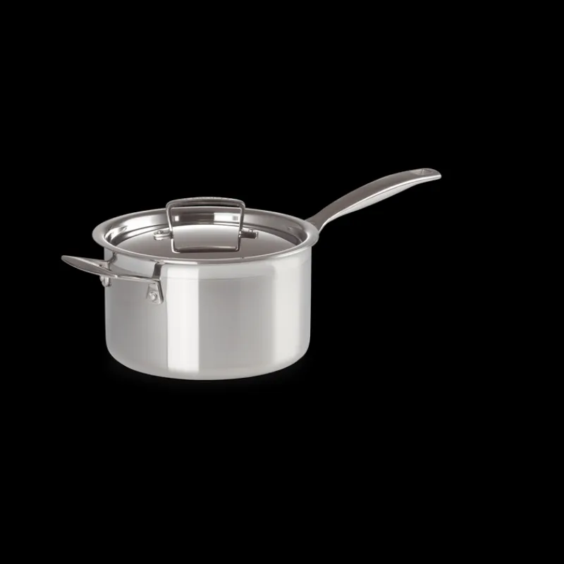 LE CREUSET Casseroles|Casserole Inox avec Couvercle 20 cm