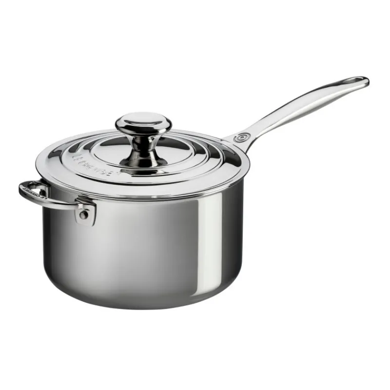 LE CREUSET Casseroles|Casserole inox avec couvercle 20 cm Signature