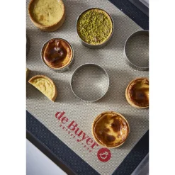 DE BUYER Cercle À Patisserie|Cercle à Entremets Perforé Ø 5,5 cm x H 3,5 cm de L'école Valrhona