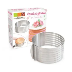 SCRAPCOOKING Cercle À Patisserie|Cercle à Génoise Extensible Inox