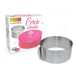 SCRAPCOOKING Cercle À Patisserie|Cercle à Pâtisserie Extensible Inox