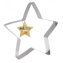 SCRAPCOOKING Cercle À Patisserie|Cercle à Pâtisserie Inox Étoile XXL 32 x 31 cm