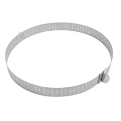 SCRAPCOOKING Cercle À Patisserie|Cercle à Tarte Extensible Inox Perforé 16 à 30 cm