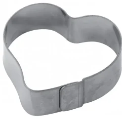 PAVONI Cercle À Patisserie|Cercle à Tarte Inox Coeur 6,5 x 6 cm x H 2 cm