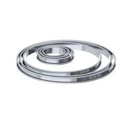 DE BUYER Cercle À Patisserie|Cercle à Tarte perforé Ø 10 cm en Inox par