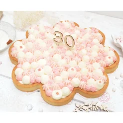 SCRAPCOOKING Cercle À Patisserie|Cercle à Tarte Perforé Marguerite Ø 30 cm Inox