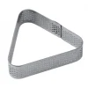 PAVONI Cercle À Patisserie|Cercle à Tarte Triangle Inox Micro-perforé 8,5 x 7,5 cm x H 2 cm