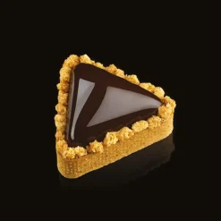 PAVONI Cercle À Patisserie|Cercle à Tarte Triangle Inox Micro-perforé 8,5 x 7,5 cm x H 2 cm