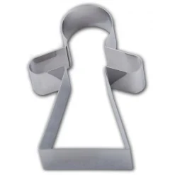 GOBEL Cercle À Patisserie|Cercle Inox Mannele Femme 19 x 13 cm x H 1,5 cm