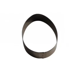 GOBEL Cercle À Patisserie|Cercle Oeuf de Pâques Inox 20 x 14 cm x H 4,5 cm