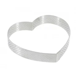 DE BUYER Cercle À Patisserie|Cercle perforé forme coeur ø 12 cm de L'école Valrhona par