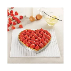 DE BUYER Cercle À Patisserie|Cercle perforé forme coeur ø 18 cm de L'école Valrhona par