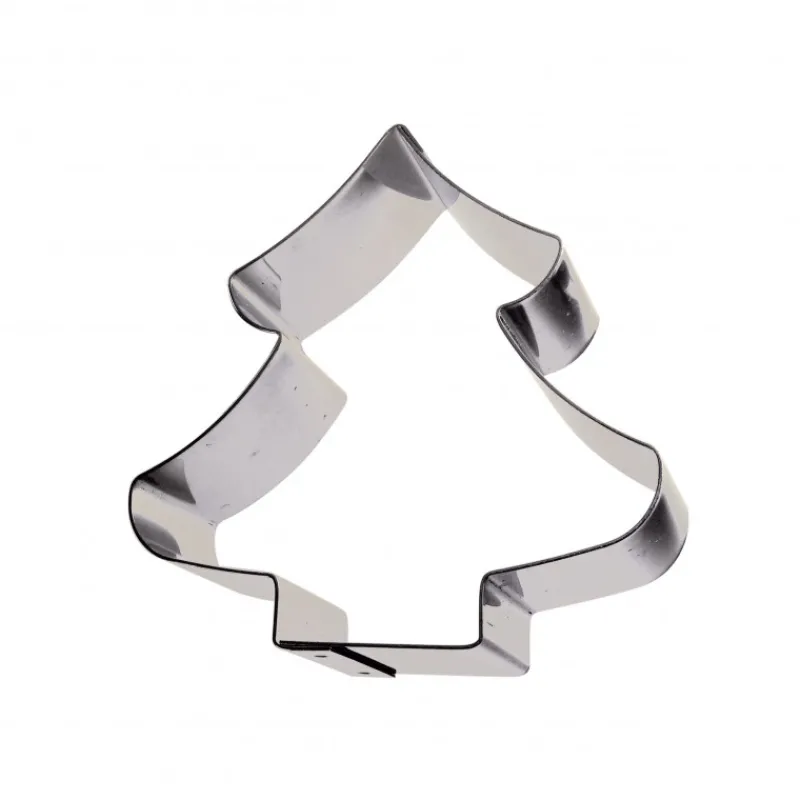 GOBEL Cercle À Patisserie|Cercle Sapin de Noël Inox 10,5 x 10 cm x H 3 cm