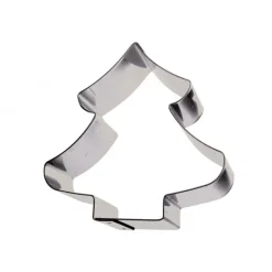 GOBEL Cercle À Patisserie|Cercle Sapin de Noël Inox 21 x 20 cm x H 4,5 cm