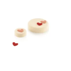 SILIKOMART Emporte Pièce - Découpoir Pâtisserie|Moule Silicone|Chablon Silicone Cœur 3,1 x 3,1 cm (x30) Professional