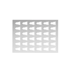 SILIKOMART Emporte Pièce - Découpoir Pâtisserie|Moule Silicone|Chablon Silicone Sapin 3,5 x 2,5 x H 0,2 cm (x36)