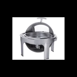 Pujadas Buffet Self Service|Chaffing Dish pour Bac Rond 6,8 L Couvercle Rotatif Roll Top