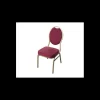 LYROSE Mobilier Évènementiel|Mobilier Restaurant|Chaise Empilable Dorée avec Assise Bordeaux Matignon