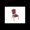 LYROSE Mobilier Évènementiel|Mobilier Restaurant|Chaise Empilable Dorée avec Assise Bordeaux Elysée
