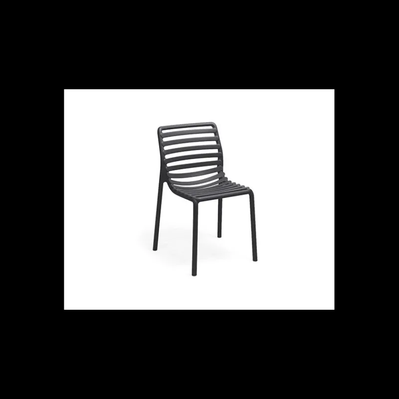 NARDI Mobilier Terrasse Restaurant|Chaise en Résine Doga Anthracite