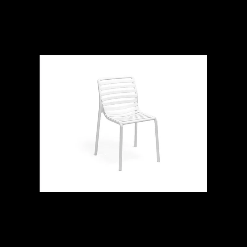 NARDI Mobilier Terrasse Restaurant|Chaise en Résine Doga Blanche