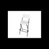 LYROSE Mobilier Évènementiel|Chaise Haute Pliante en Polyéthylène Blanc Congrès