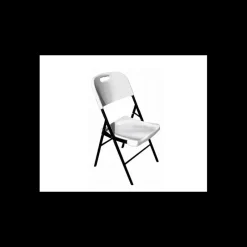 LYROSE Mobilier Évènementiel|Chaise Pliante en Polyéthylène Blanc Congrès