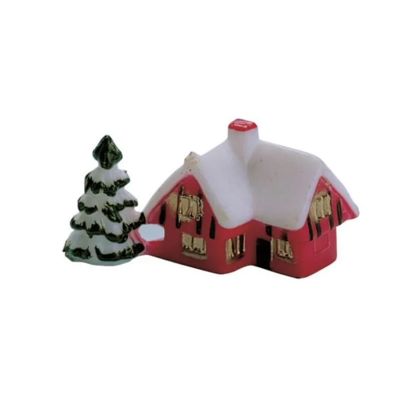 MALLARD FERRIERE Décoration Gâteau|Chalet sous la Neige Rouge x72