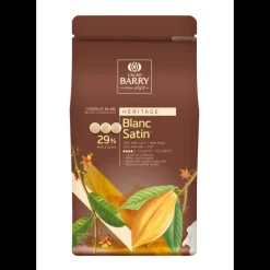 BARRY Chocolat De Couverture|Chocolat Blanc Satin 29,2% pistoles 5 kg