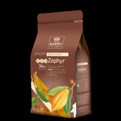 BARRY Chocolat De Couverture|Chocolat Blanc Zephyr 34 % pistoles 1 kg