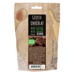 PATISDECOR Chocolat De Couverture|Chocolat de Couverture Noir Extra Bitter Guayaquil 64% 250 g Patisdécor