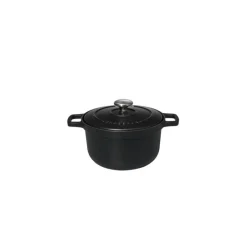 CHASSEUR Cocotte En Fonte|Cocotte à Riz en Fonte 16 cm Noir Mat