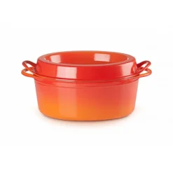 LE CREUSET Cocotte En Fonte|Cocotte Doufeu Ovale en Fonte 32 cm Volcanique