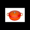 LE CREUSET Cocotte En Fonte|Cocotte en fonte Basse 30 cm Volcanique Signature
