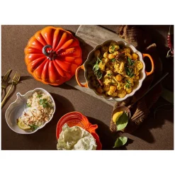 LE CREUSET Cocotte En Fonte|Cocotte en Fonte Citrouille 24 cm Volcanique