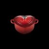 LE CREUSET Cocotte En Fonte|Cocotte en Fonte Cœur 20 cm Cerise